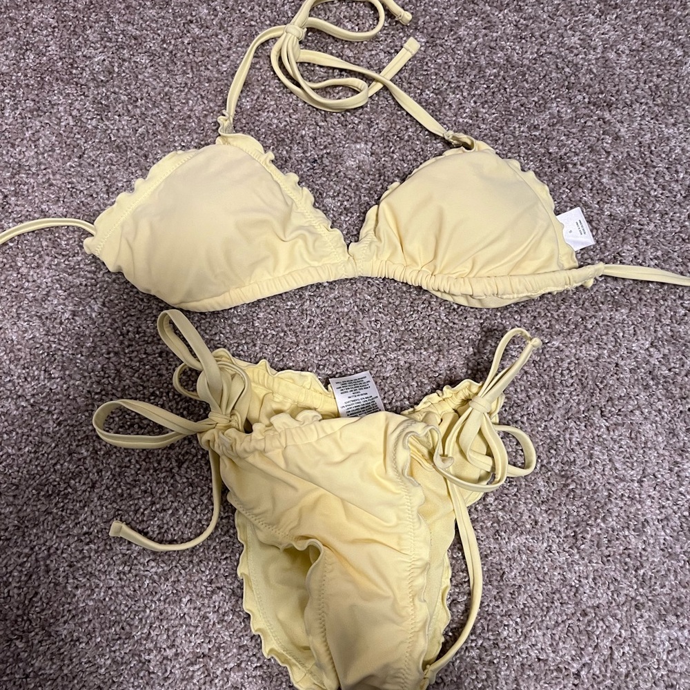 yellow bikini set